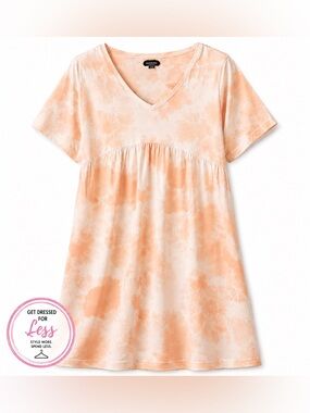 Wild Fable Tie Dye Dress XS NWT Babydoll V Neck Flowy Summer Cute
